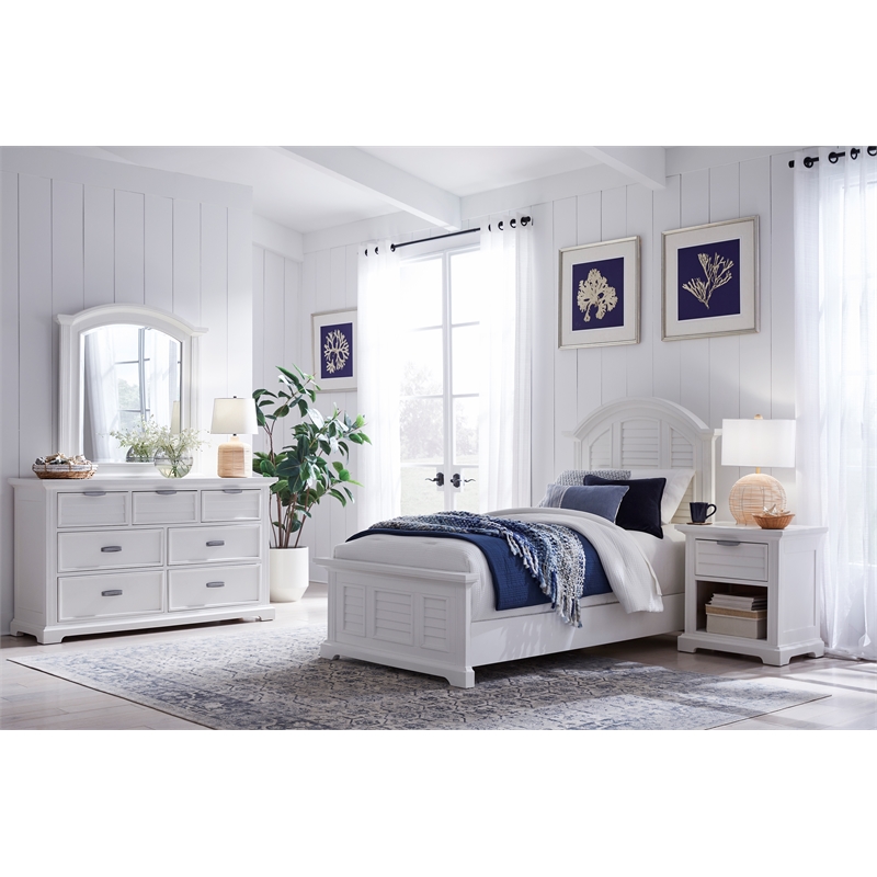 Heritage Coast Bed - Twin - Coastal White