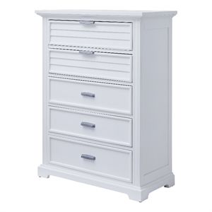 Heritage Coast 5- Drawer Chest - Coastal White