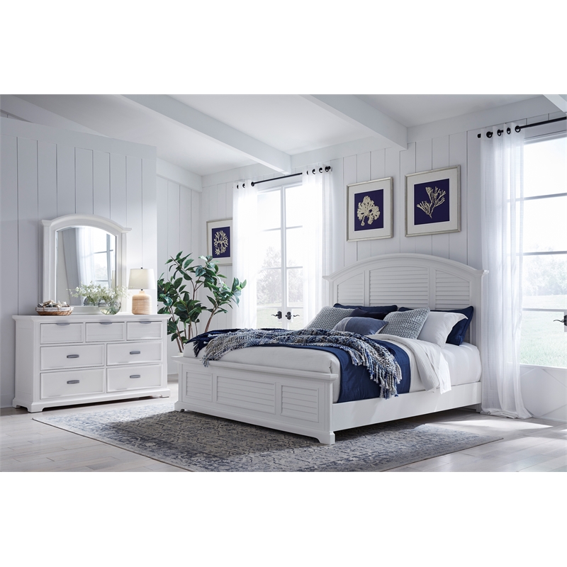 Heritage Coast Bed - Full/Double - Coastal White