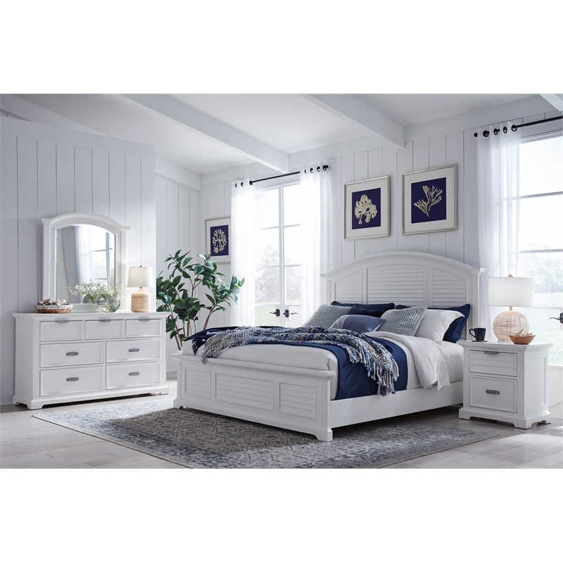 Heritage Coast Bed - King - Coastal White