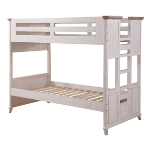 Beach Comber Twin Bunkbed -  Weathered White - Sand Top