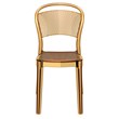 Compamia Bee Polycarbonate Patio Dining Chair in Transparent Amber