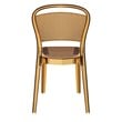 Compamia Bee Polycarbonate Patio Dining Chair in Transparent Amber