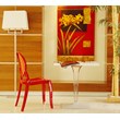 Compamia Elizabeth Polycarbonate Patio Dining Chair in Glossy Red