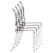 Compamia Elizabeth Polycarbonate Patio Dining Chair in Glossy Red