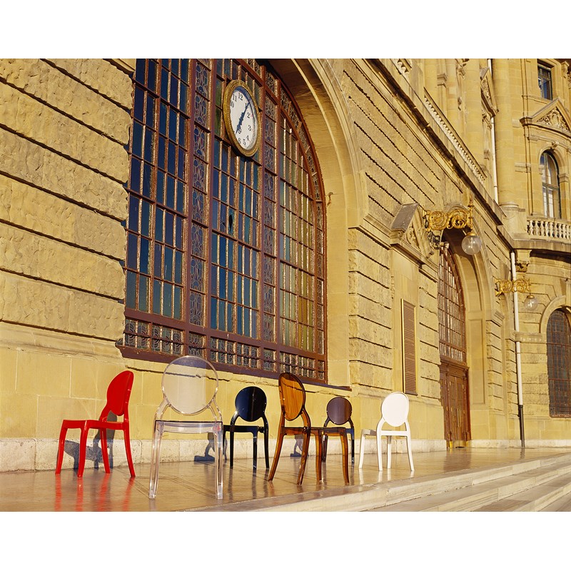 Compamia Elizabeth Polycarbonate Patio Dining Chair in Glossy Red