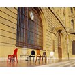 Compamia Elizabeth Polycarbonate Patio Dining Chair in Glossy Red