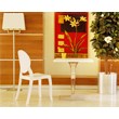 Compamia Elizabeth Polycarbonate Patio Dining Chair in Glossy White