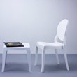 Compamia Elizabeth Polycarbonate Patio Dining Chair in Glossy White