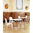 Compamia Elizabeth Polycarbonate Patio Dining Chair in Glossy White