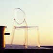 Compamia Elizabeth Polycarbonate Patio Dining Chair in Clear