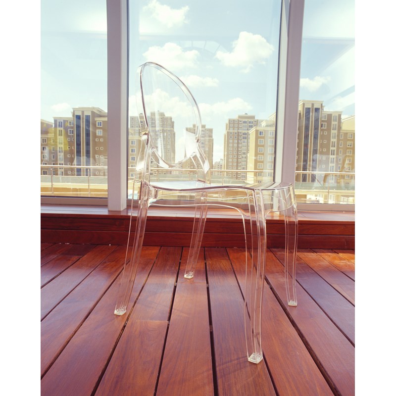 Compamia Elizabeth Polycarbonate Patio Dining Chair in Clear