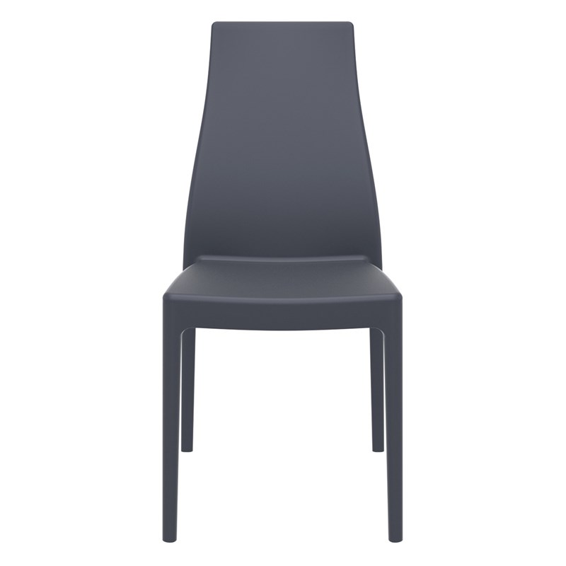 Compamia Miranda Patio Dining Chair in Dark Gray