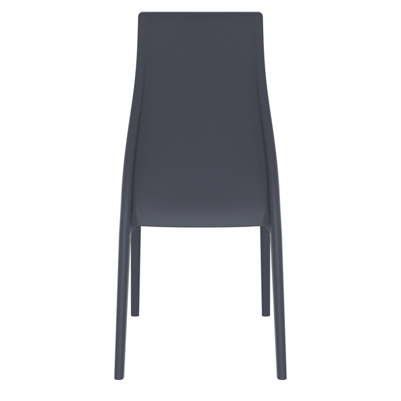 Compamia Miranda Patio Dining Chair in Dark Gray