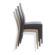Compamia Miranda Patio Dining Chair in Dark Gray