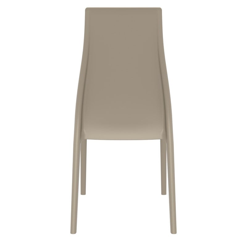 Compamia Miranda Patio Dining Chair in Taupe