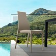 Compamia Miranda Patio Dining Chair in Taupe
