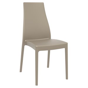 Compamia Miranda Patio Dining Chair in Taupe