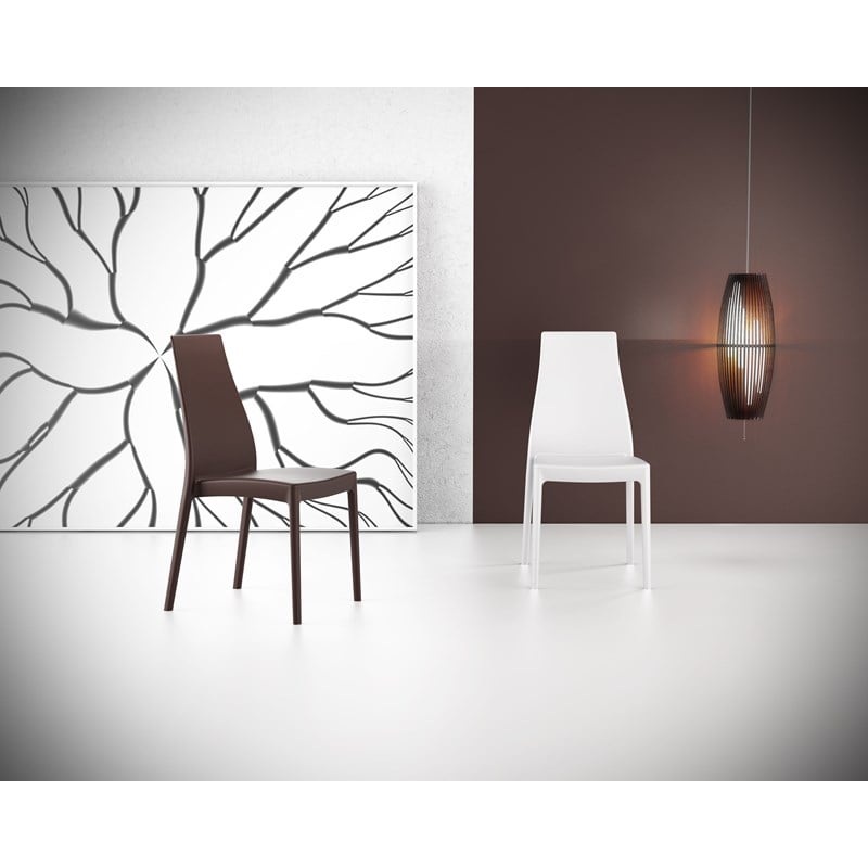 Compamia Miranda Patio Dining Chair in White