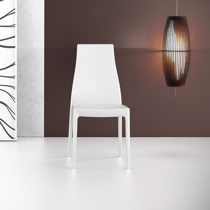 Compamia Miranda Patio Dining Chair in White