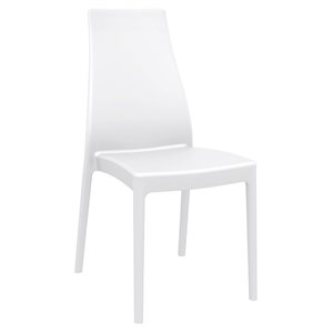 Compamia Miranda Patio Dining Chair in White