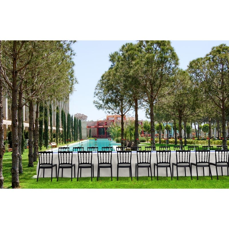 Compamia Napoleon Patio Dining Chair in Black