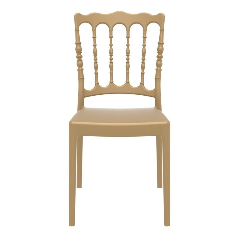 Compamia Napoleon Patio Dining Chair in Gold