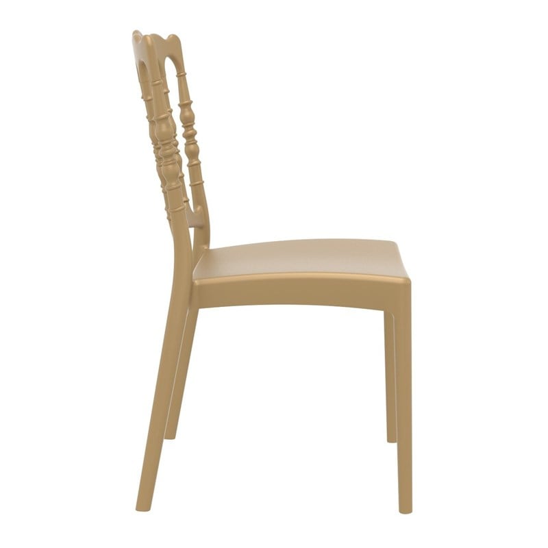 Compamia Napoleon Patio Dining Chair in Gold