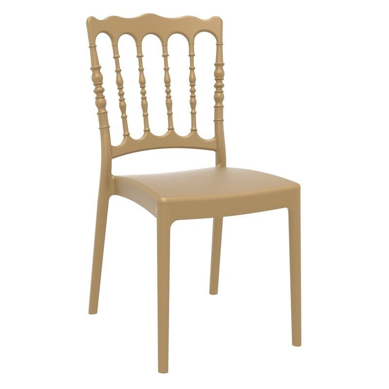 Compamia Napoleon Patio Dining Chair in Gold