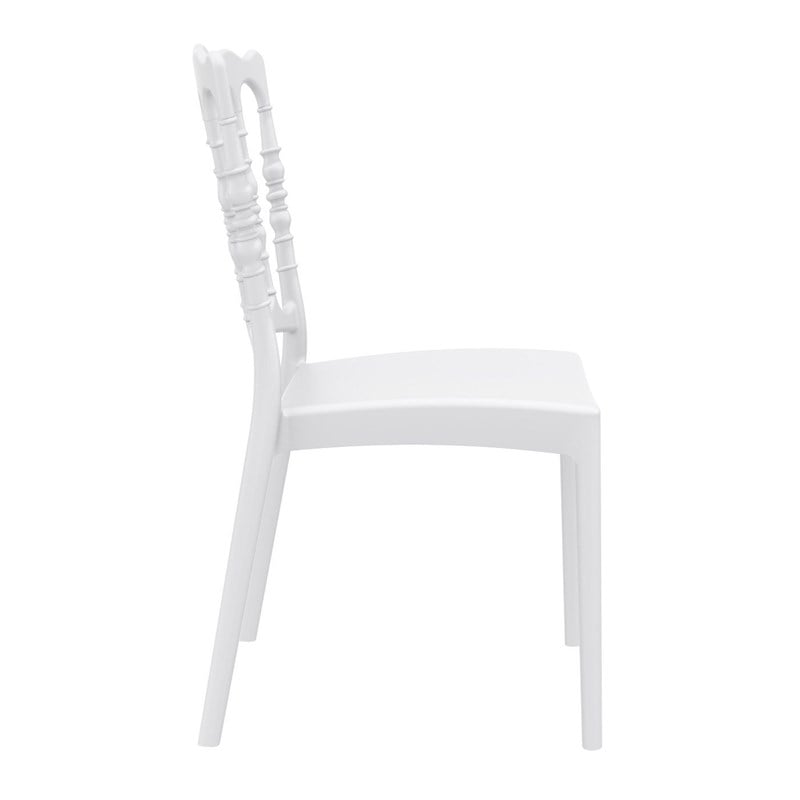 Compamia Napoleon Patio Dining Chair in White