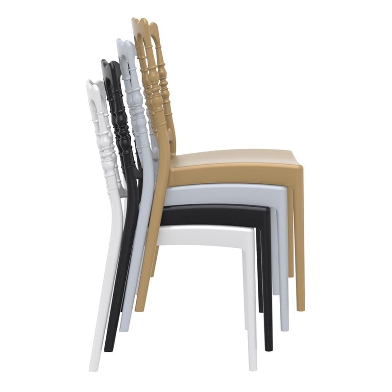 Compamia Napoleon Patio Dining Chair in White