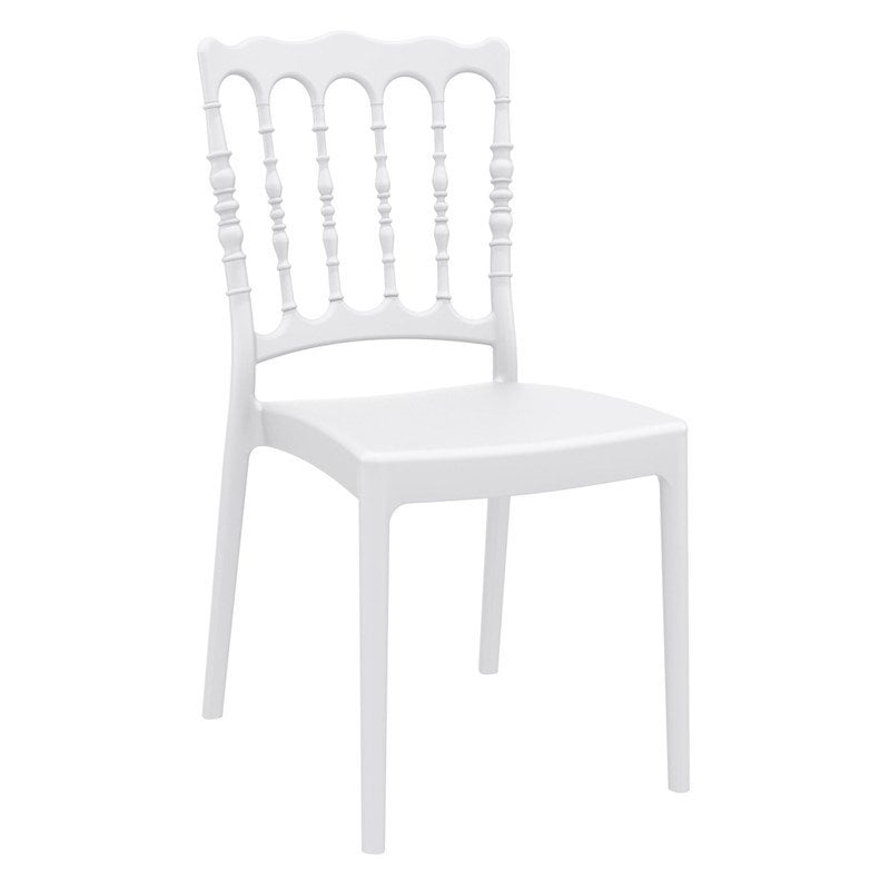 Compamia Napoleon Patio Dining Chair in White