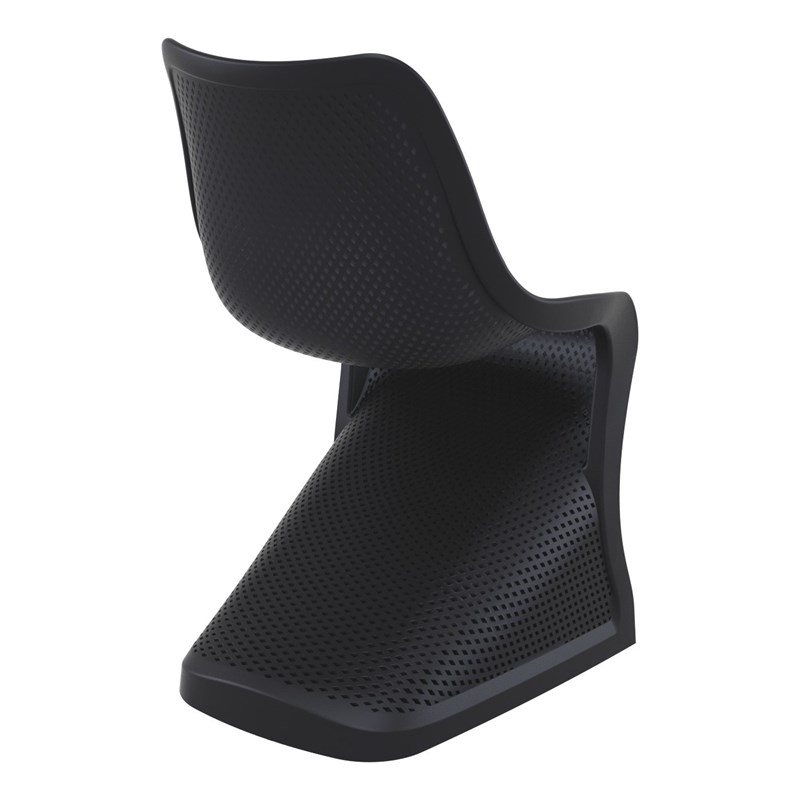 Compamia Bloom Patio Dining Chair in Black