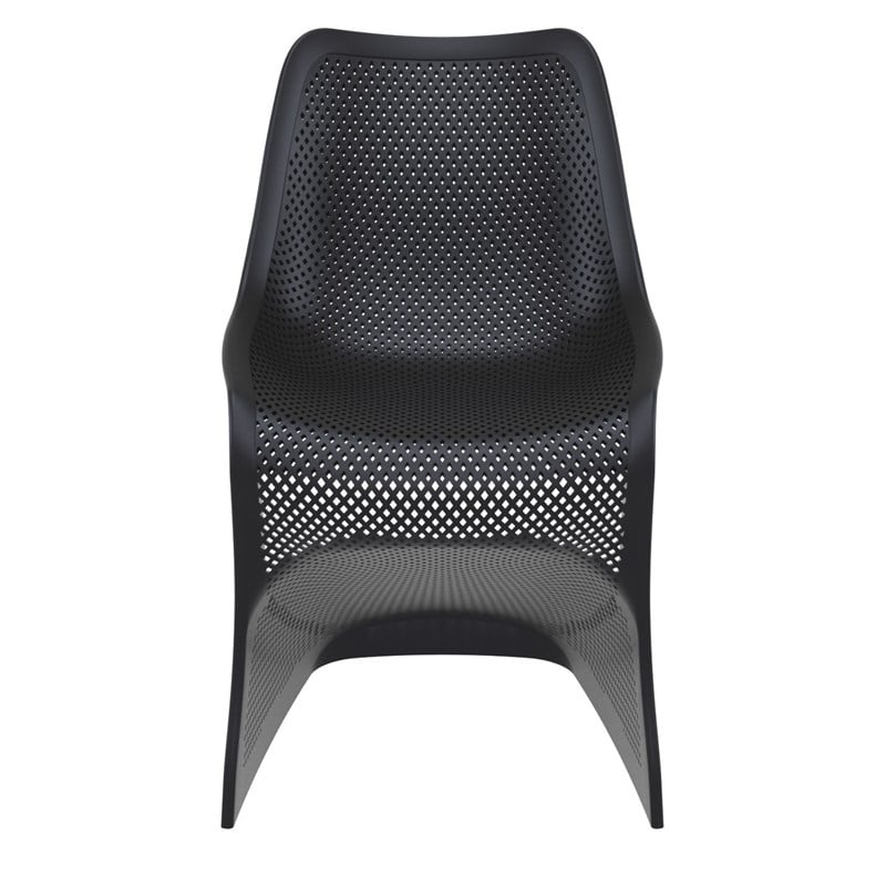 Compamia Bloom Patio Dining Chair in Black