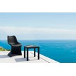 Compamia Bloom Patio Dining Chair in Black
