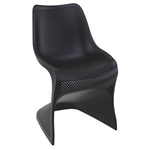 Compamia Bloom Patio Dining Chair in Black