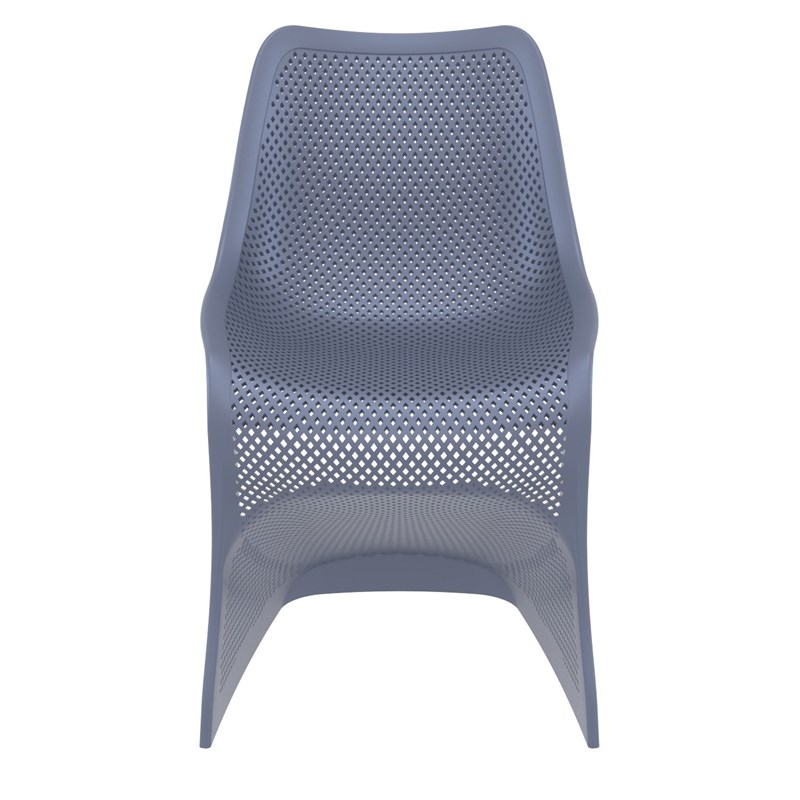 Compamia Bloom Patio Dining Chair in Dark Gray
