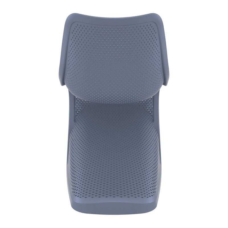 Compamia Bloom Patio Dining Chair in Dark Gray