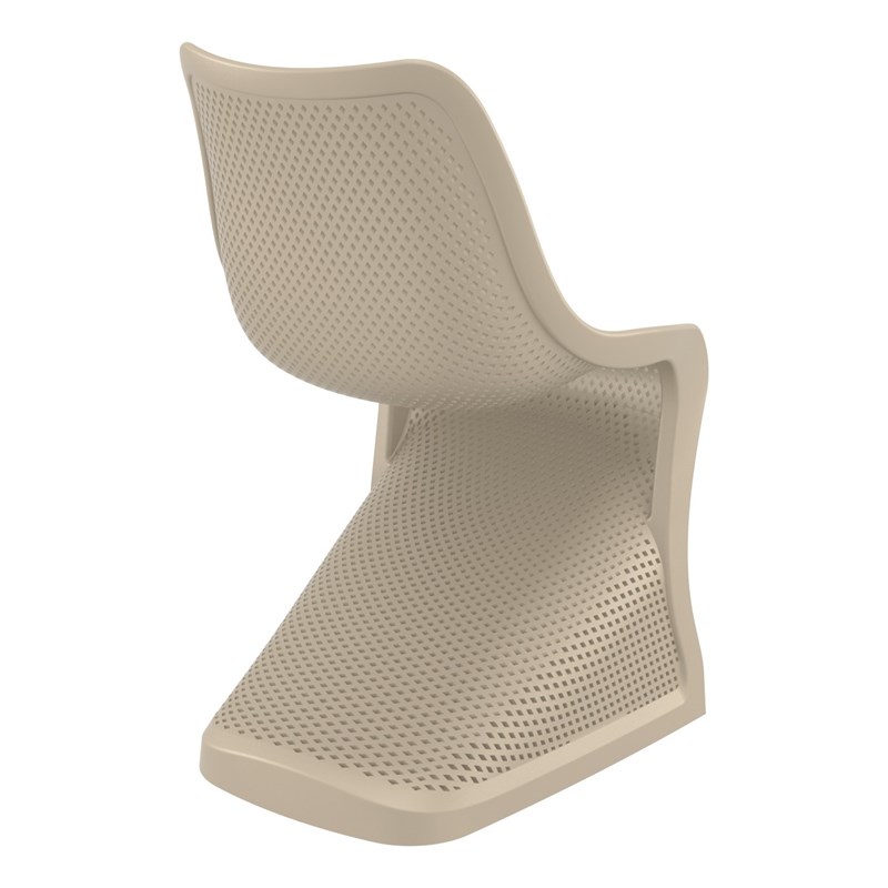Compamia Bloom Patio Dining Chair in Taupe