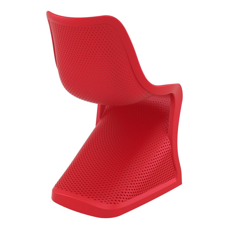 Compamia Bloom Patio Dining Chair in Red
