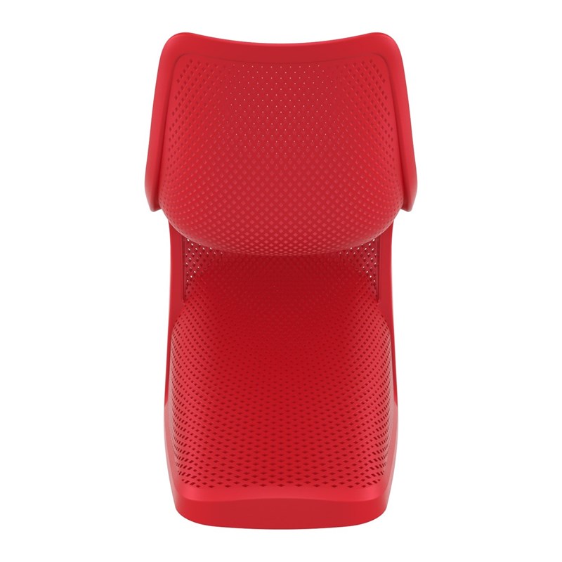 Compamia Bloom Patio Dining Chair in Red