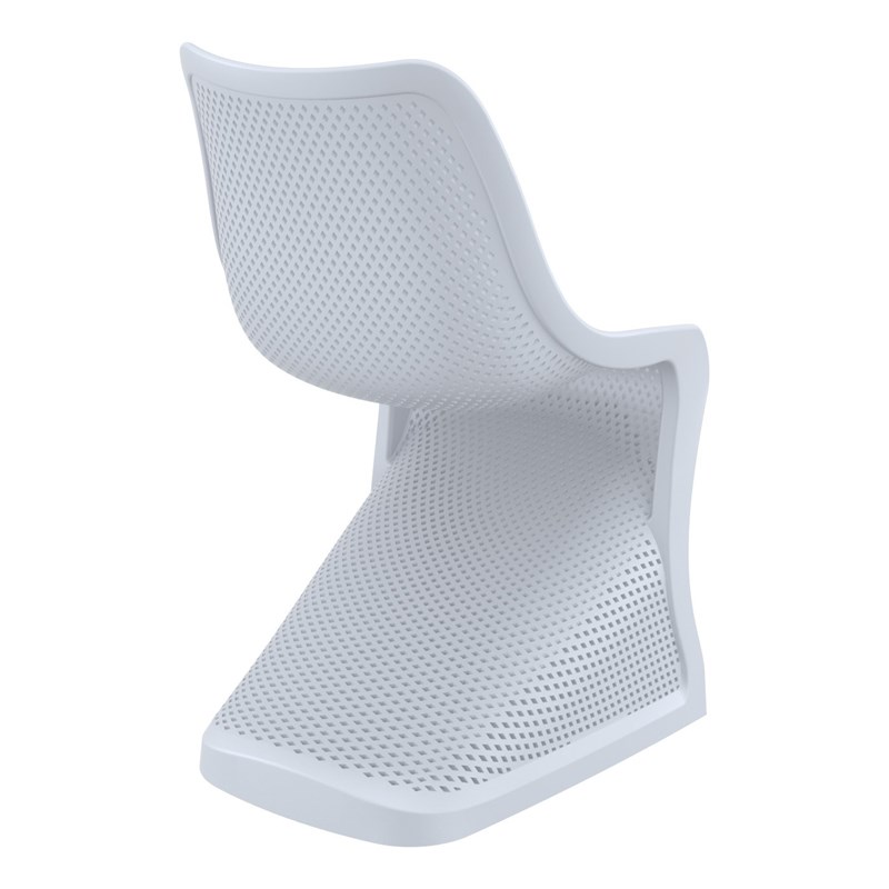 Compamia Bloom Patio Dining Chair in Silver Gray