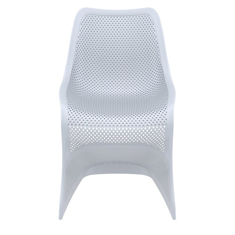 Compamia Bloom Patio Dining Chair in Silver Gray