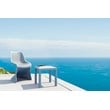 Compamia Bloom Patio Dining Chair in Silver Gray