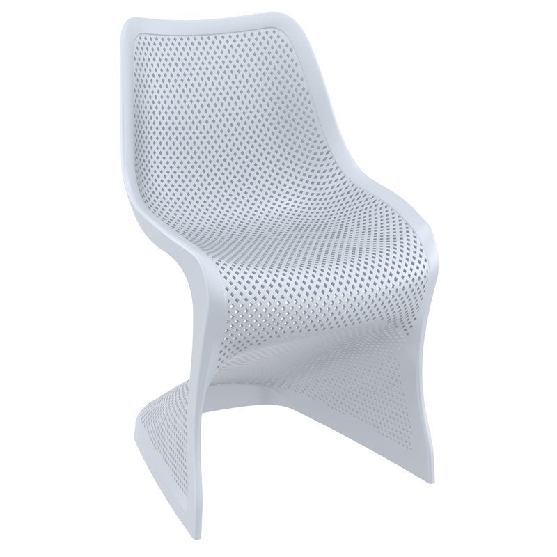 Compamia Bloom Patio Dining Chair in Silver Gray