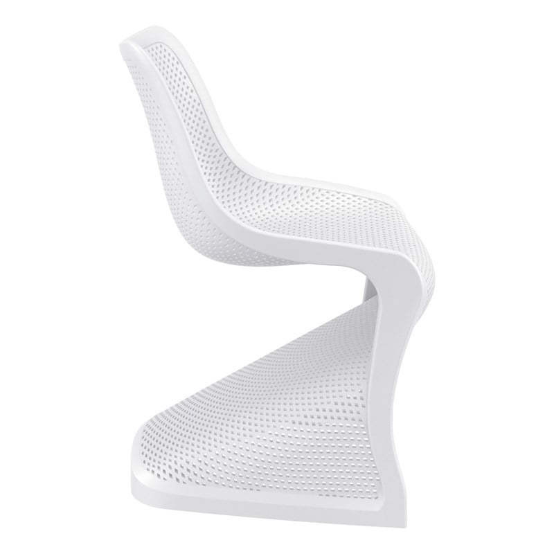 Compamia Bloom Patio Dining Chair in White