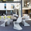 Compamia Bloom Patio Dining Chair in White