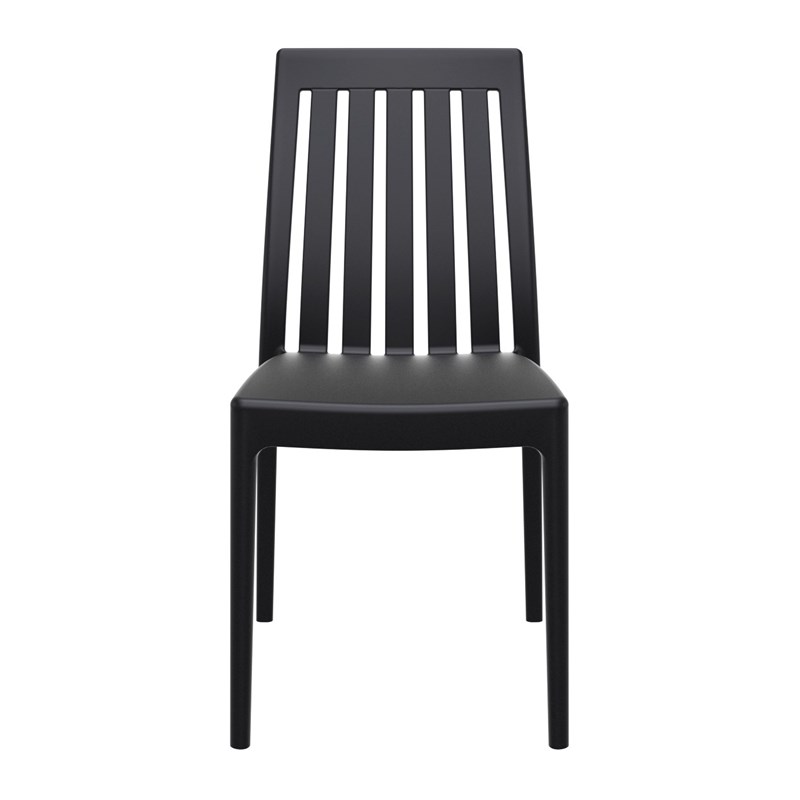 Compamia Soho Patio Dining Chair In Black Isp054 Bla