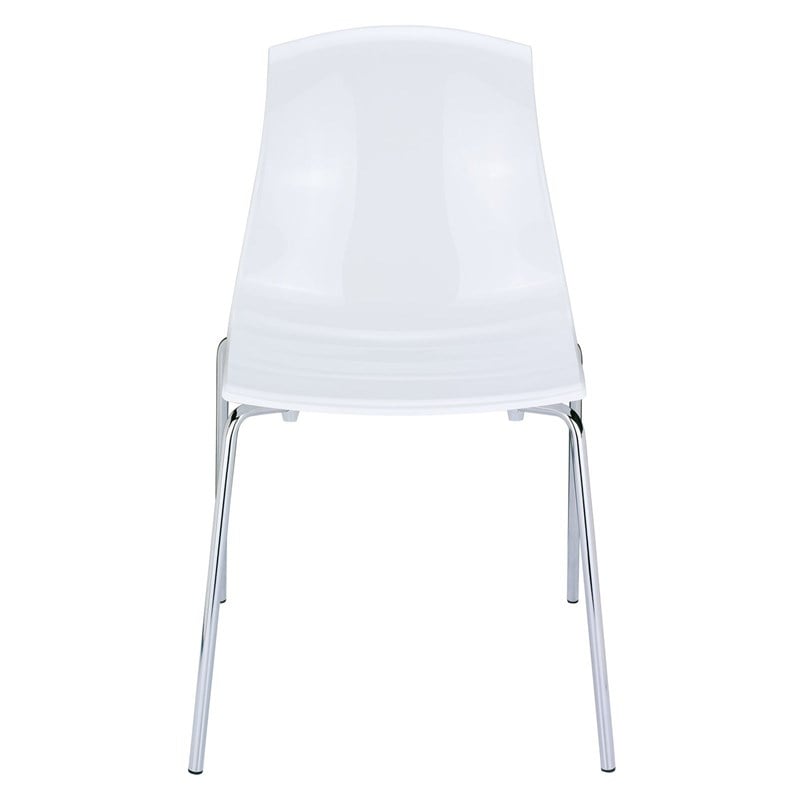 Compamia Allegra Dining Chair in Glossy White