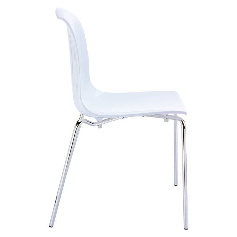 Compamia Allegra Dining Chair in Glossy White
